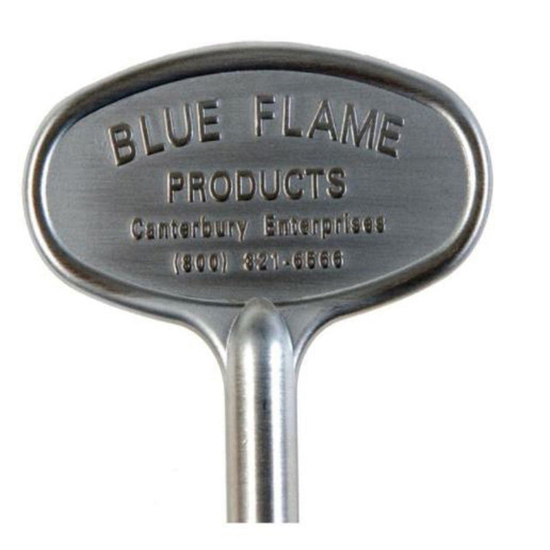 Blue Flame 8" Satin Chrome Universal Gas Valve Key
